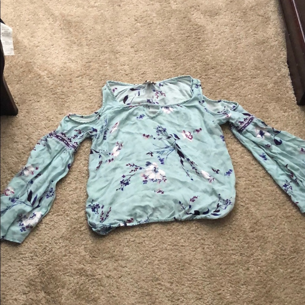 Bell sleeved top